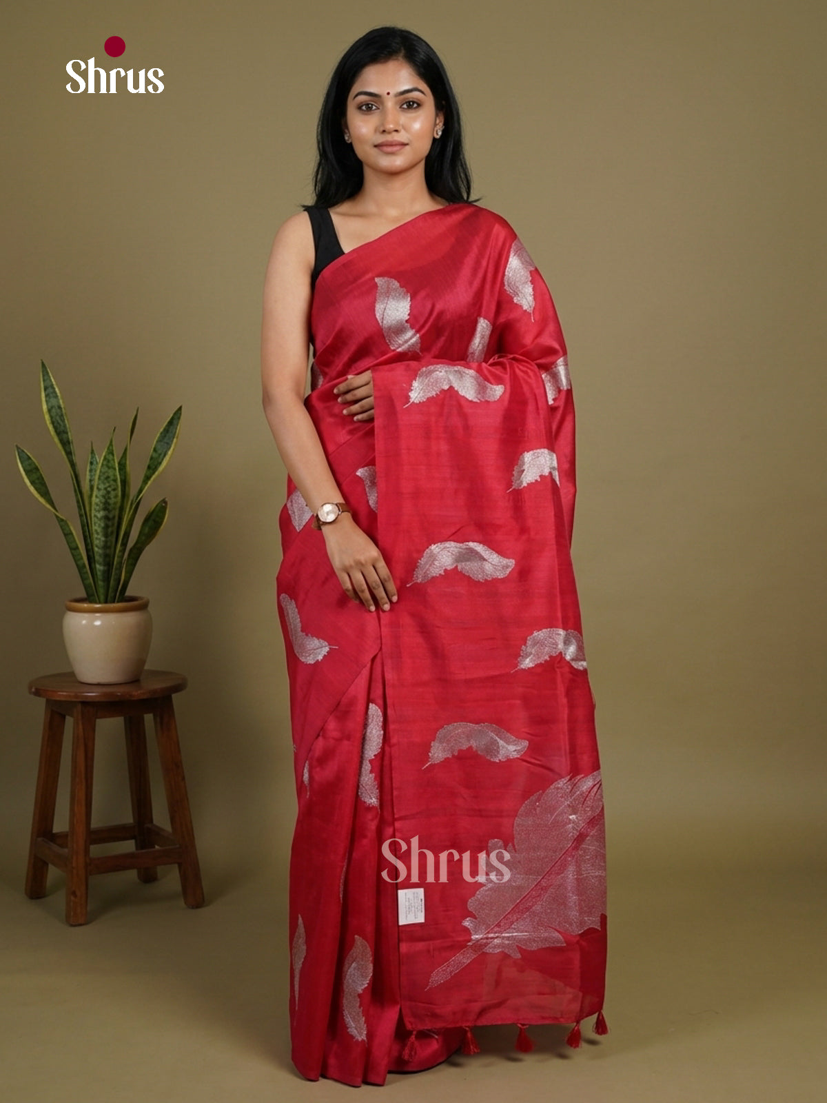Semi Rawsilk Embroidery Saree - EI10417