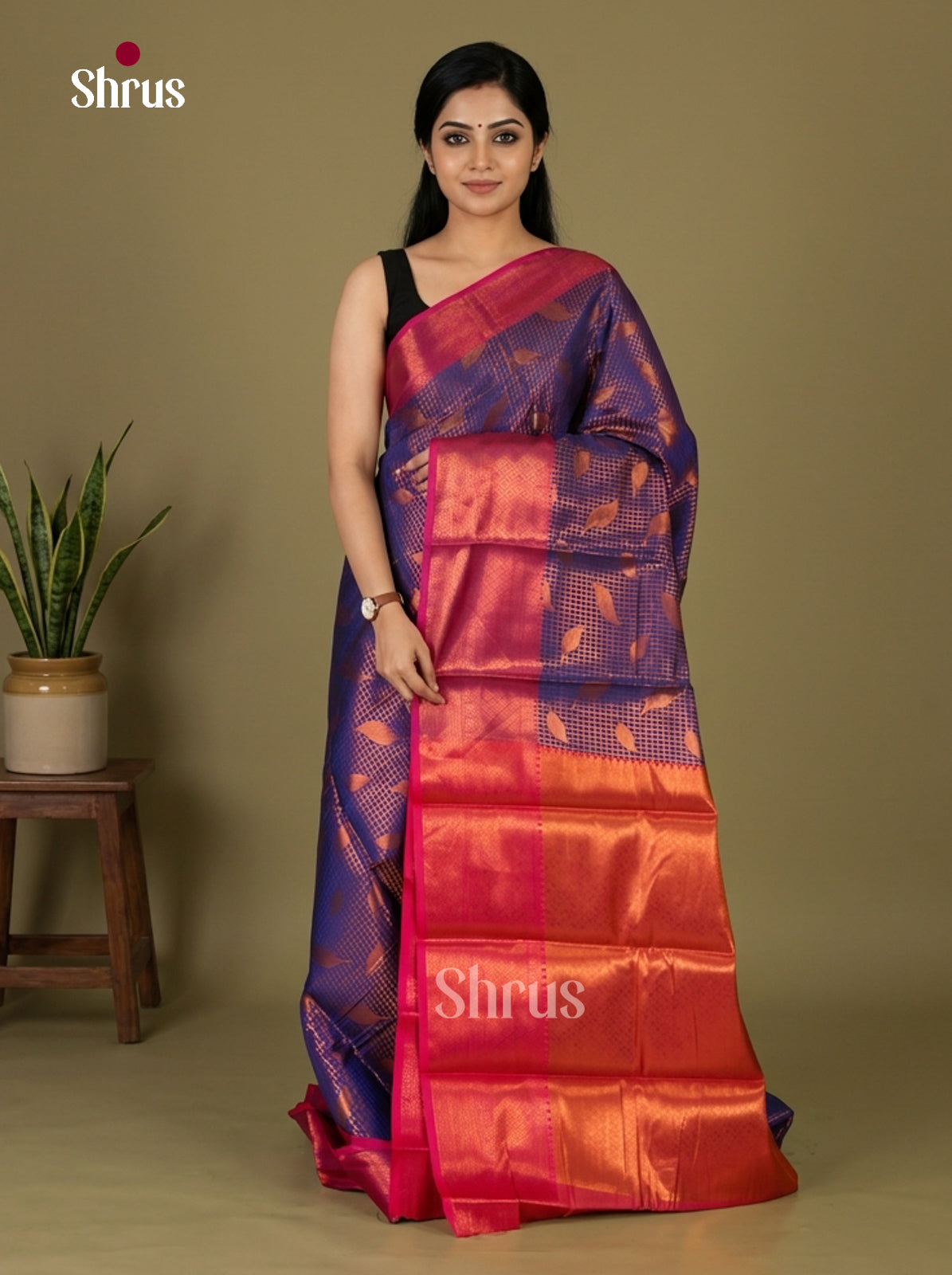 Semi Kanchipuram Saree - EI12032