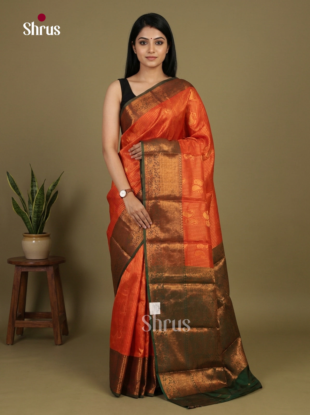 Semi Kanchipuram Saree - EI12036