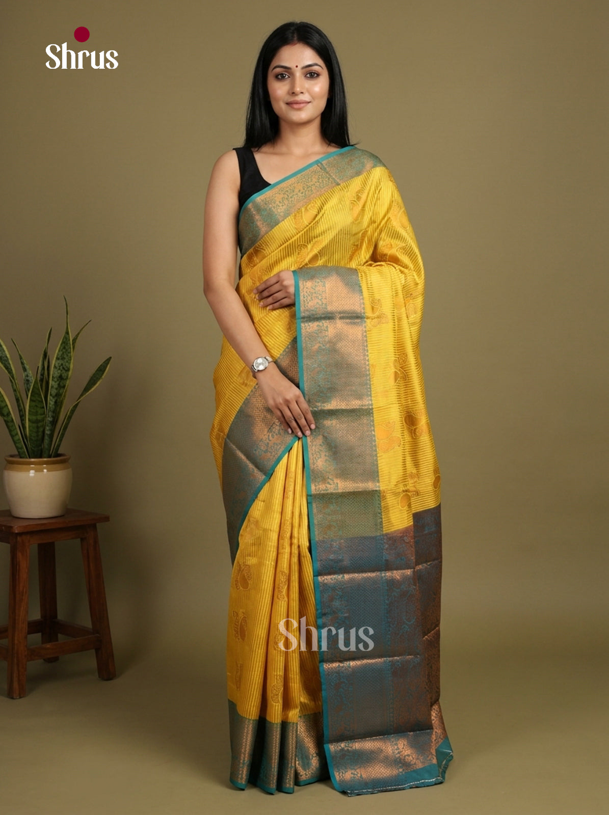 Semi Kanchipuram Saree - EI12042