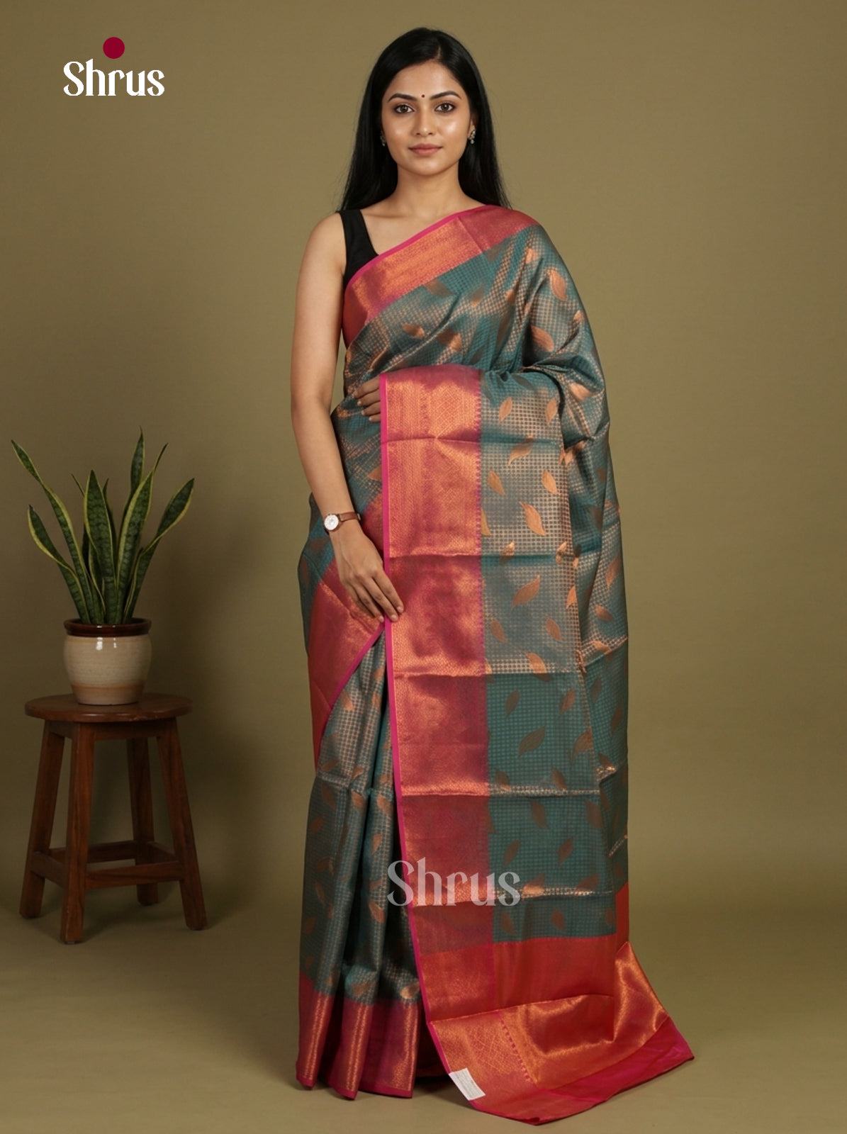 Semi Kanchipuram Saree - EI12046