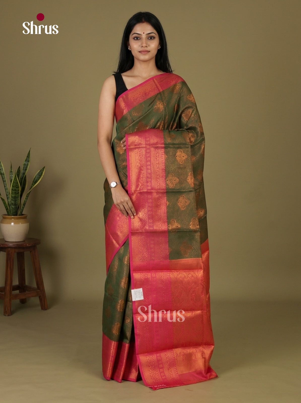Semi Kanchipuram Saree - EI12051