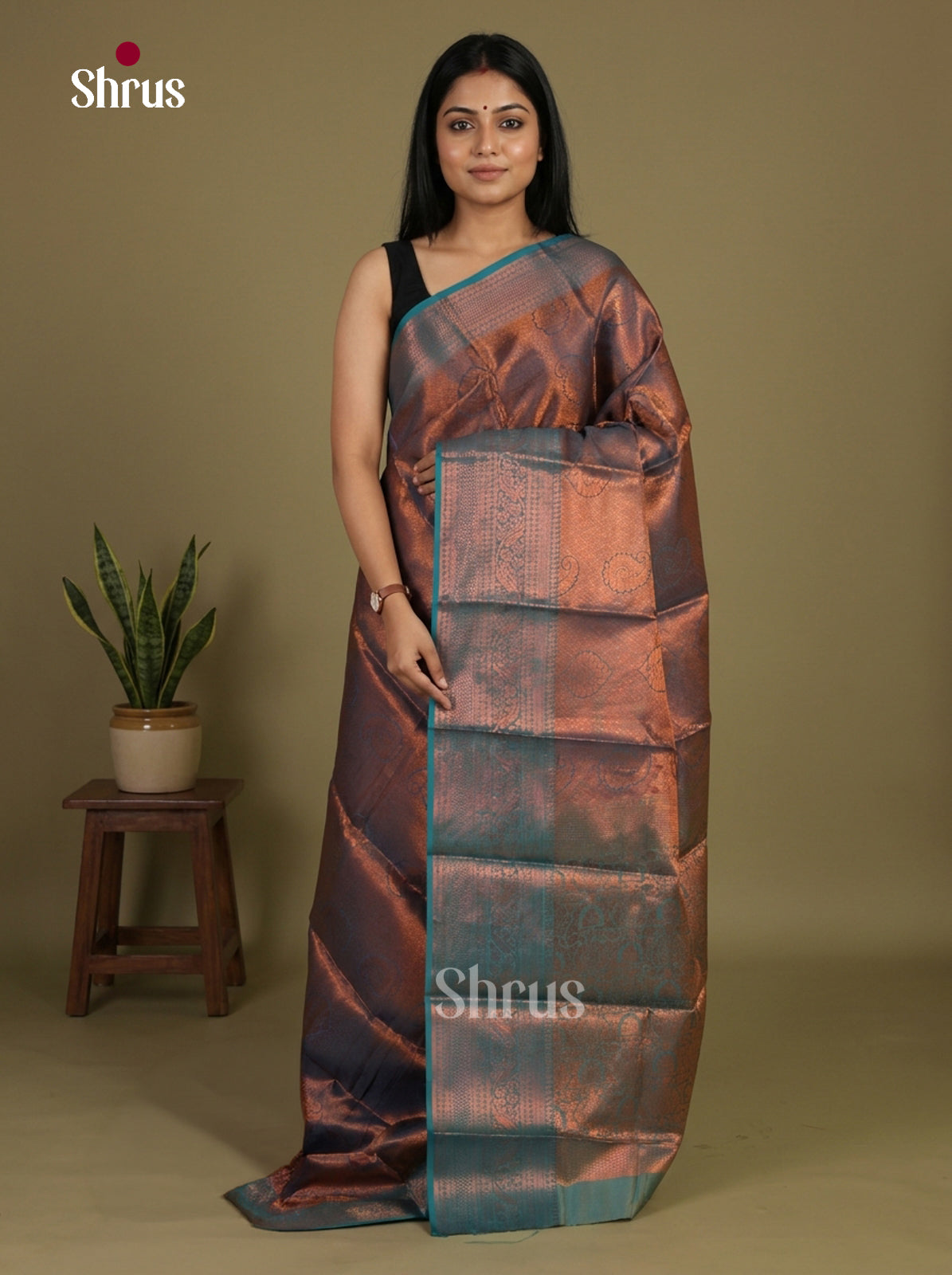 Semi Kanchipuram Saree - EI12052