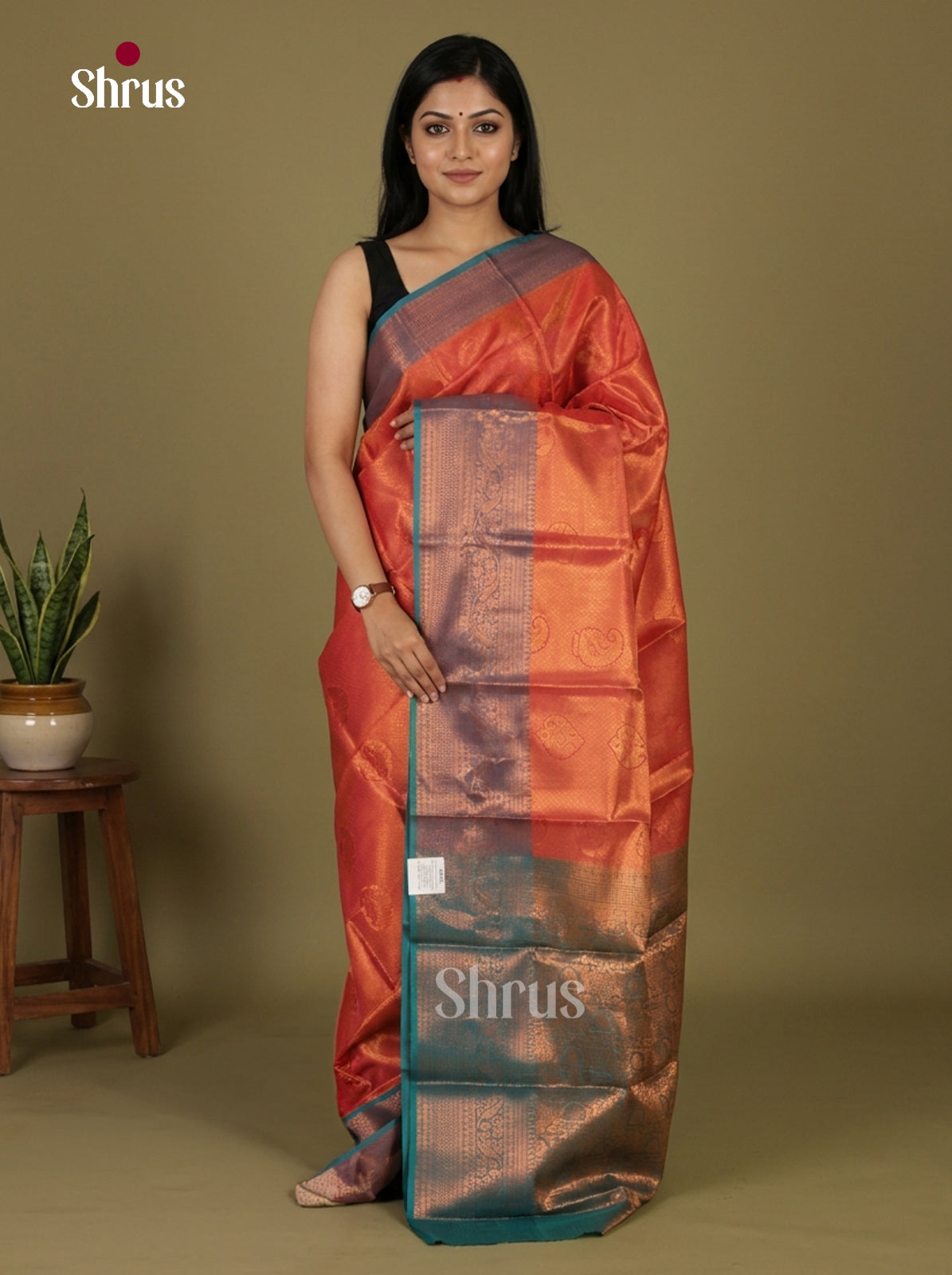 Semi Kanchipuram Saree - EI12053