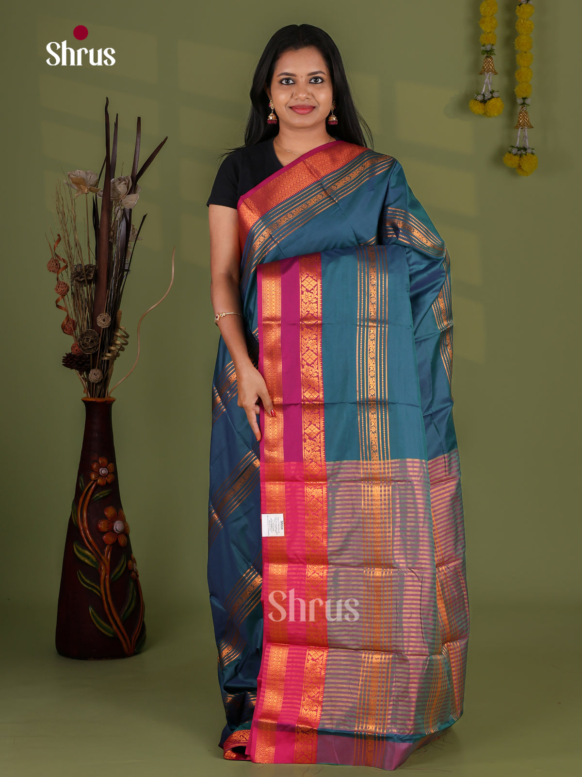 Semi Kanchipuram Saree - EI12119