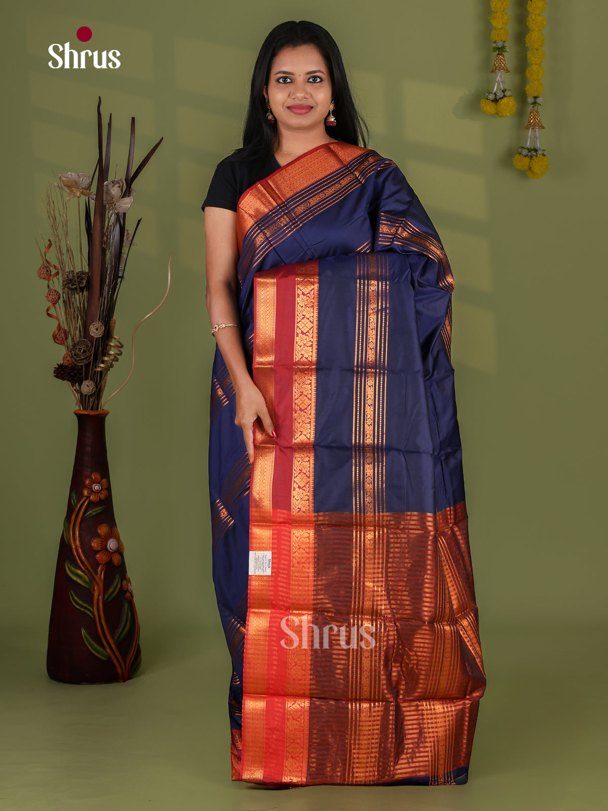 Semi Kanchipuram Saree - EI12120