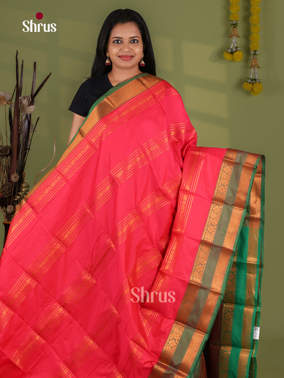 Semi Kanchipuram Saree - EI12122