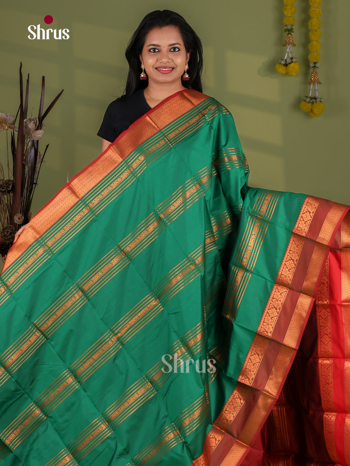 Semi Kanchipuram Saree - EI12123