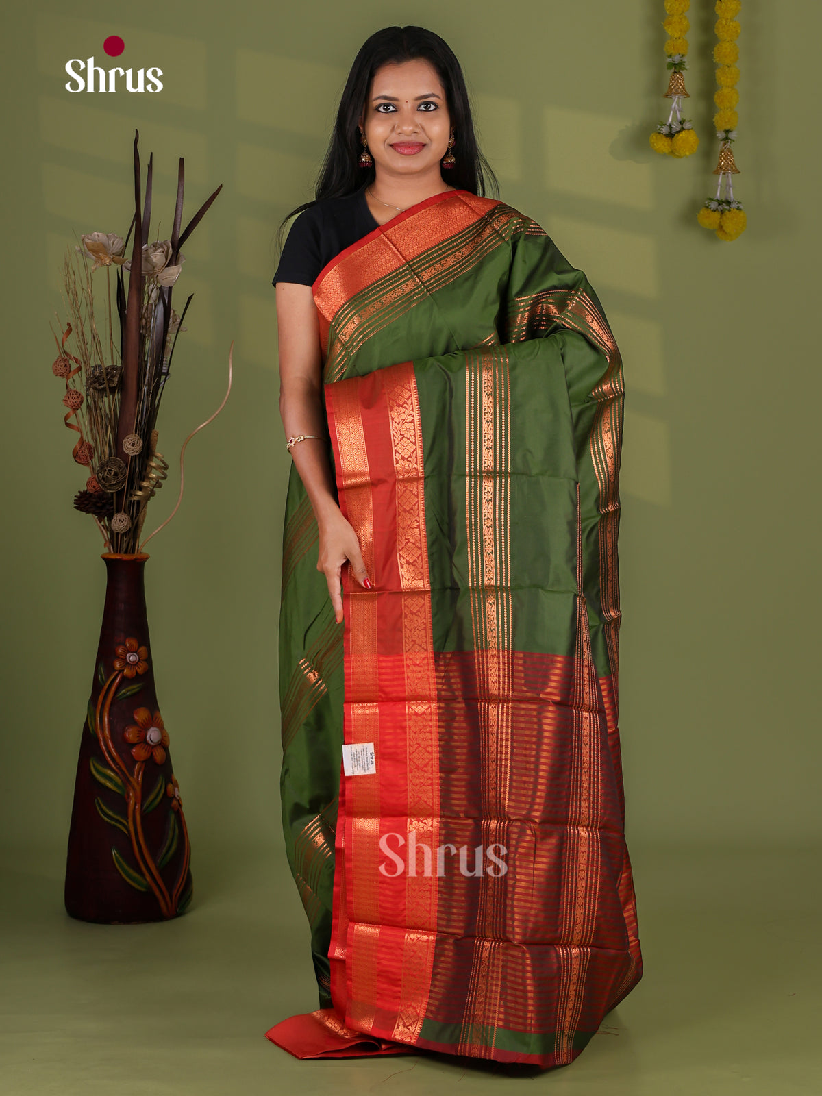 Semi Kanchipuram Saree - EI12125