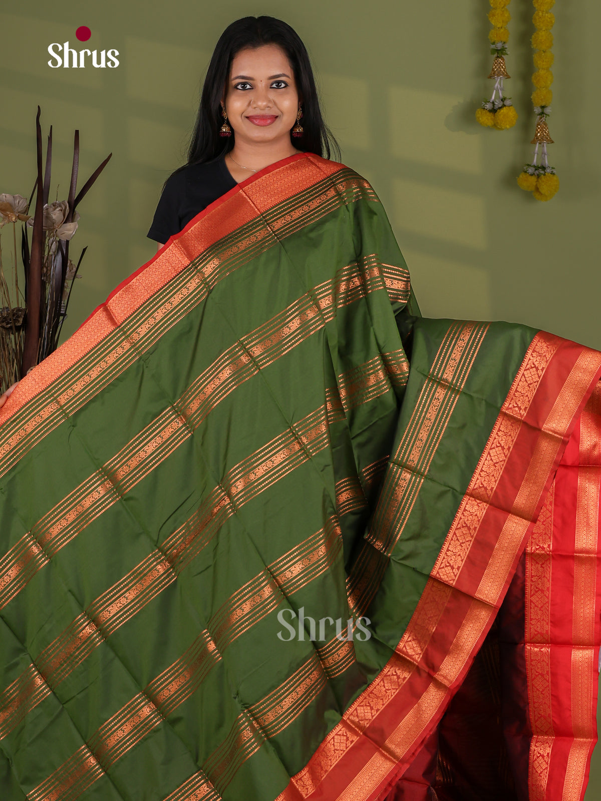 Semi Kanchipuram Saree - EI12125