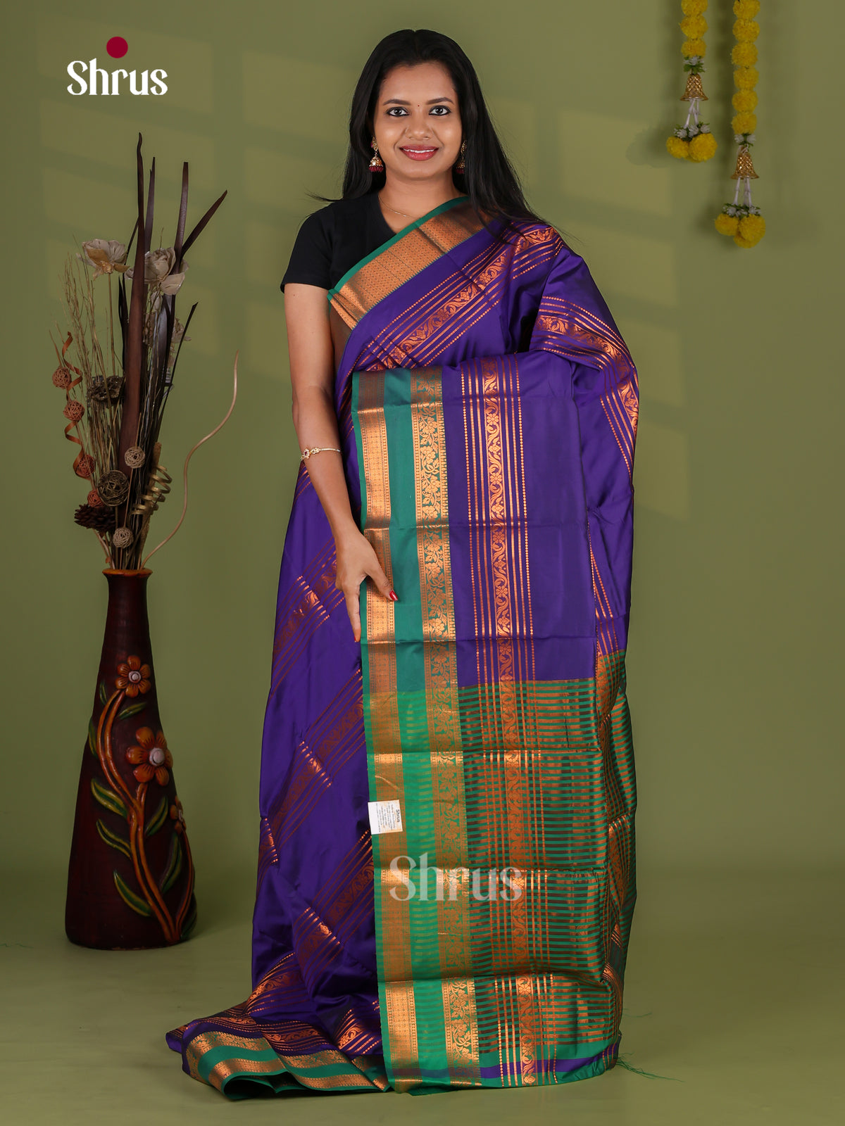 Semi Kanchipuram Saree - EI12133