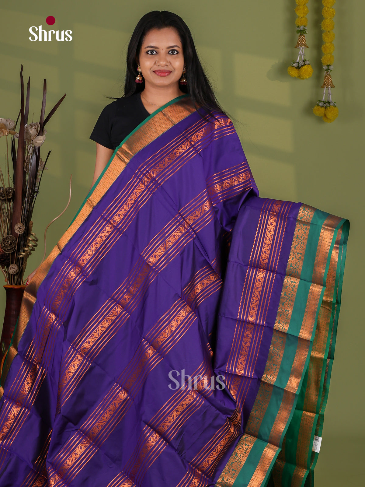 Semi Kanchipuram Saree - EI12133