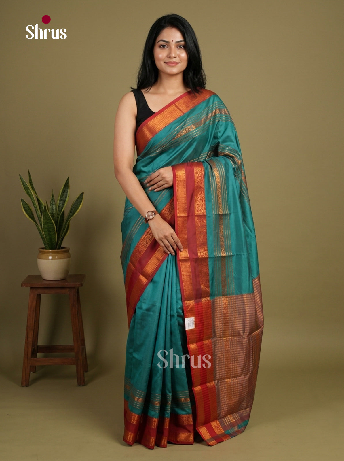 Semi Kanchipuram Saree - EI12134