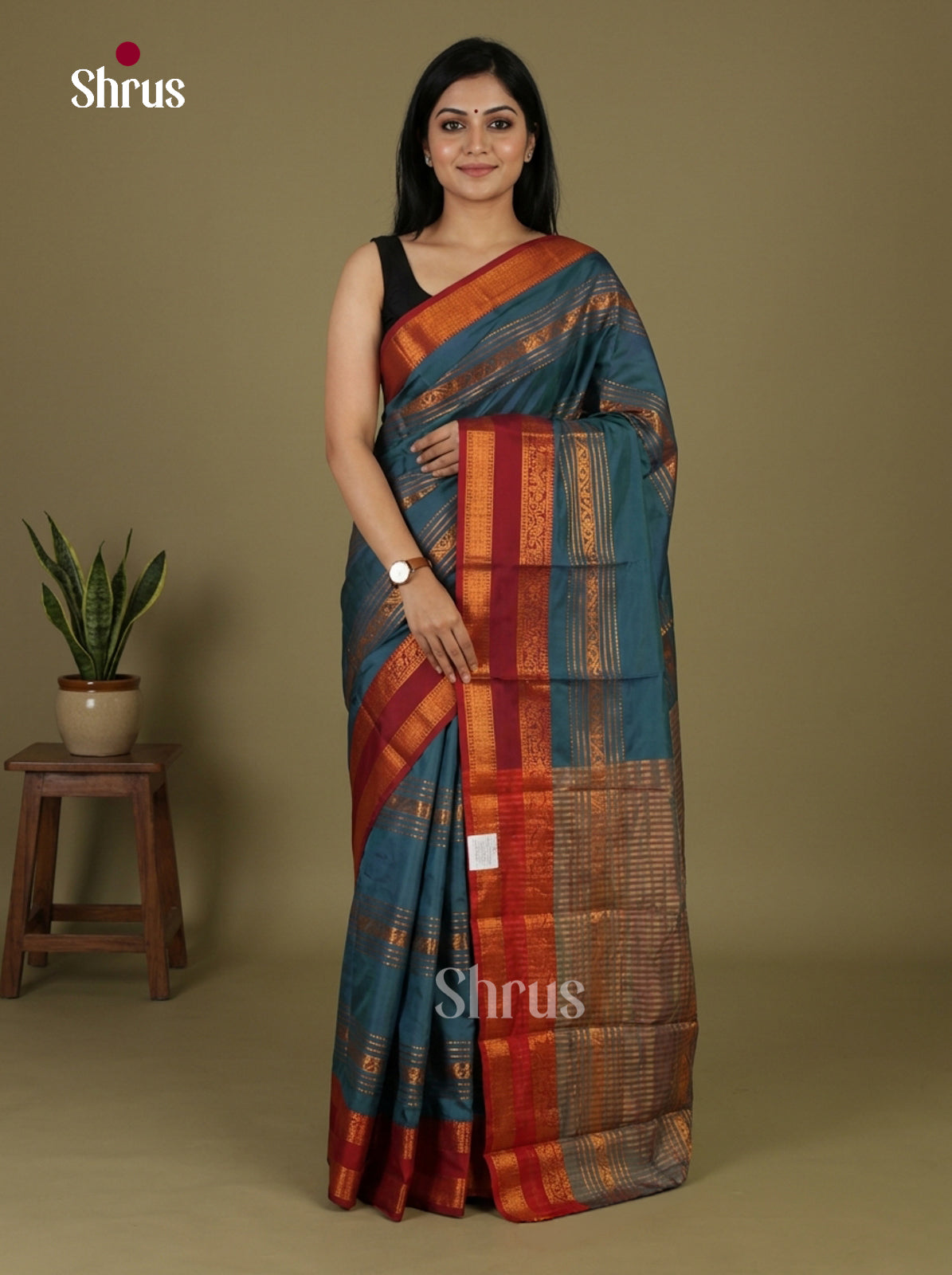 Semi Kanchipuram Saree - EI12135