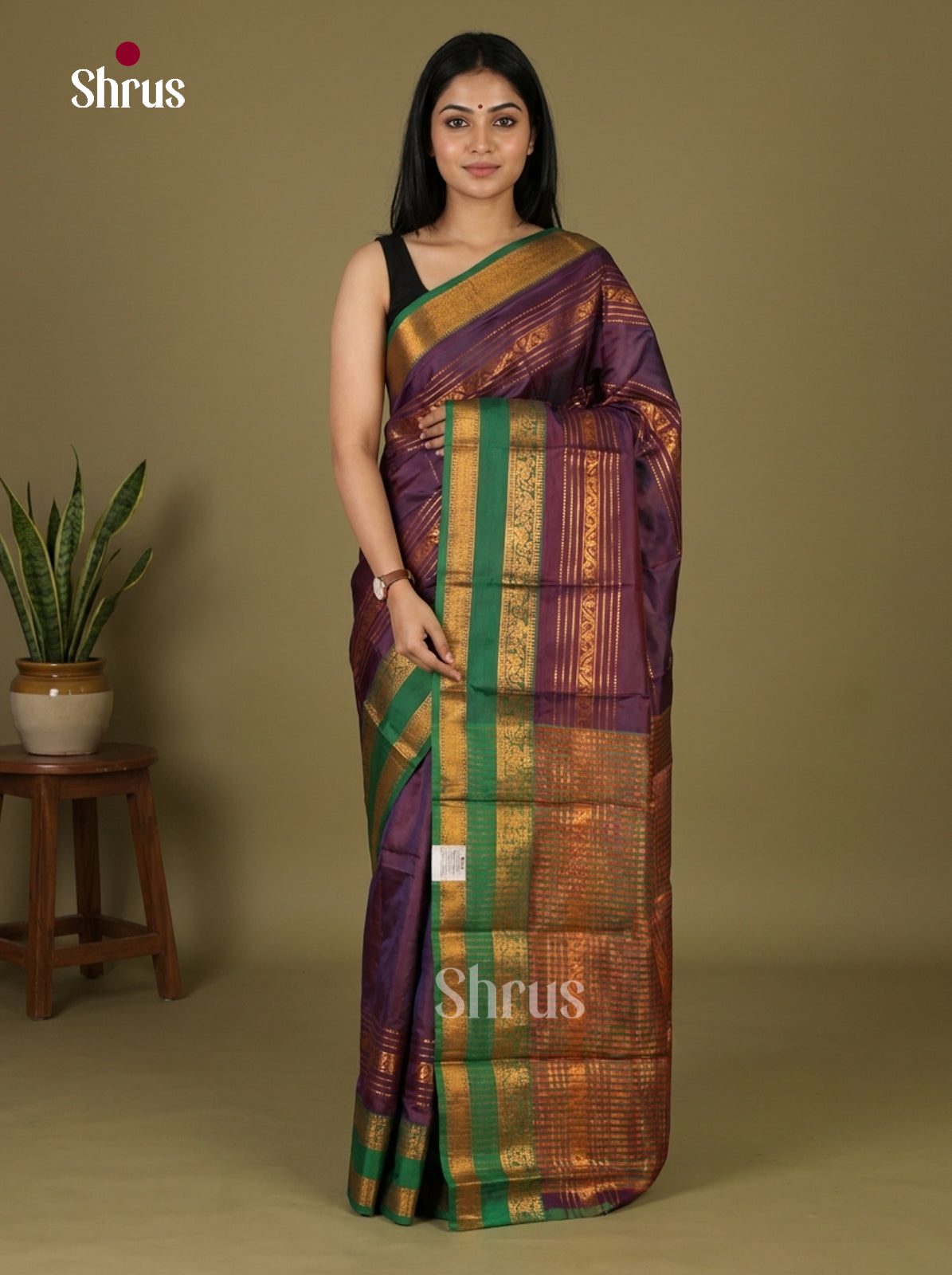 Semi Kanchipuram Saree - EI12137