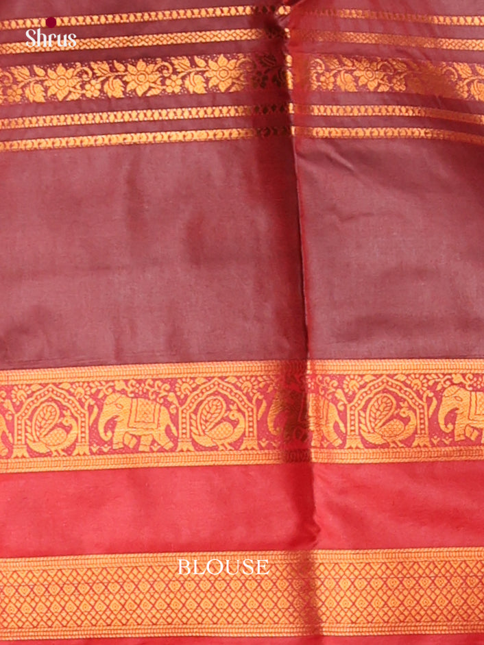 Semi Kanchipuram Saree - EI12138