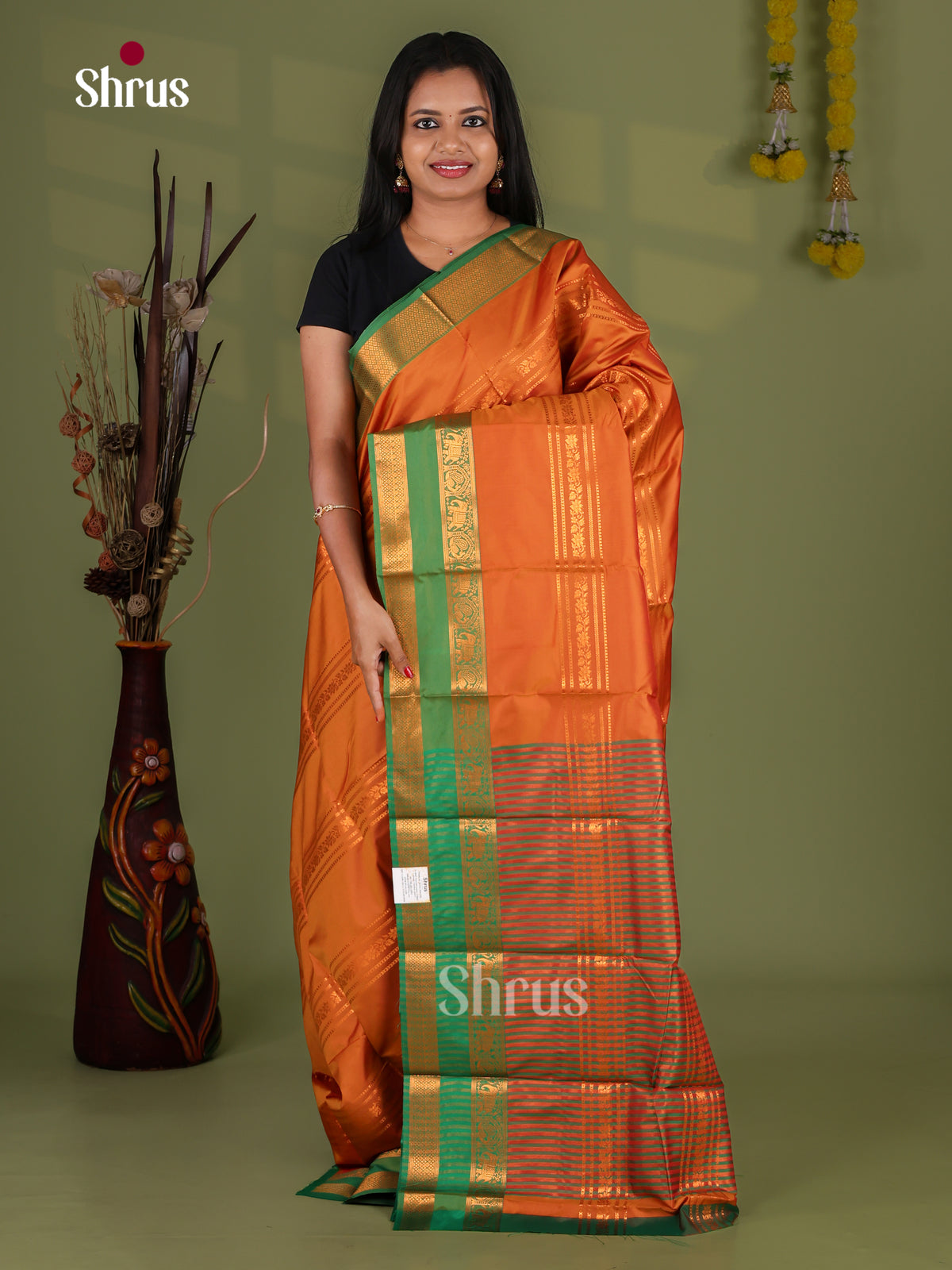Semi Kanchipuram Saree - EI12139