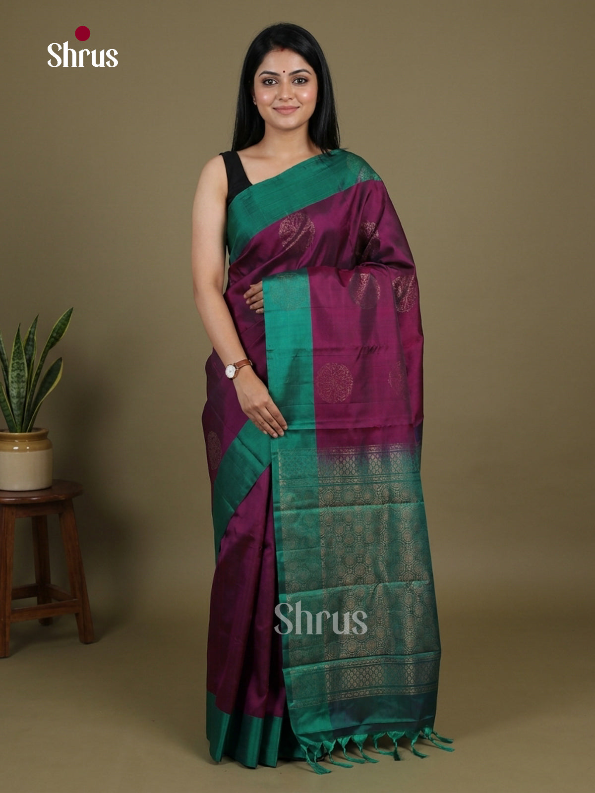 Softsilk-halfpure Saree - EI15049