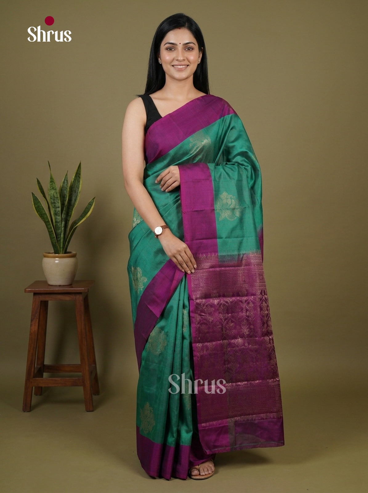 Softsilk-halfpure Saree - EI15070