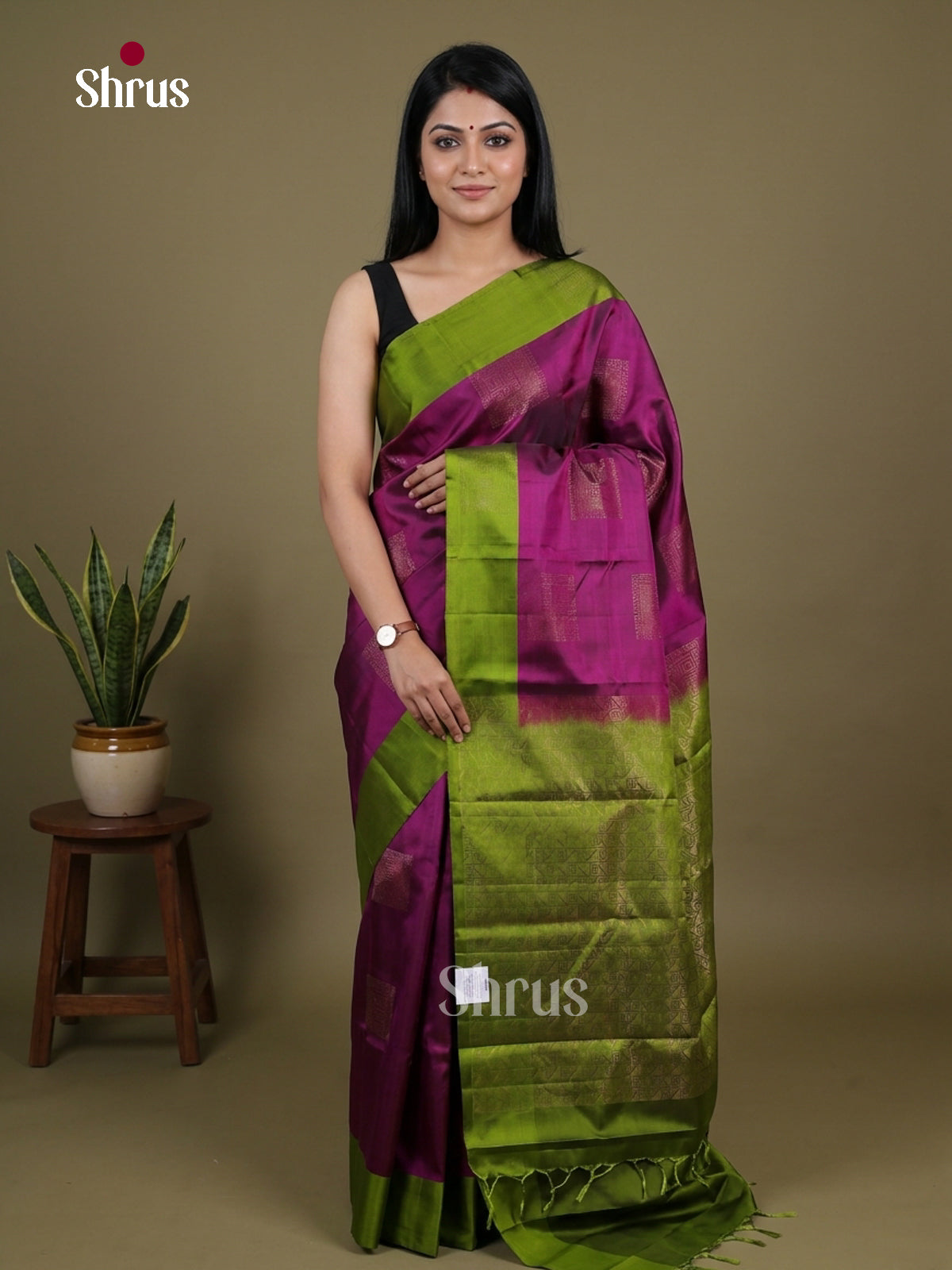 Softsilk-halfpure Saree - EI15098