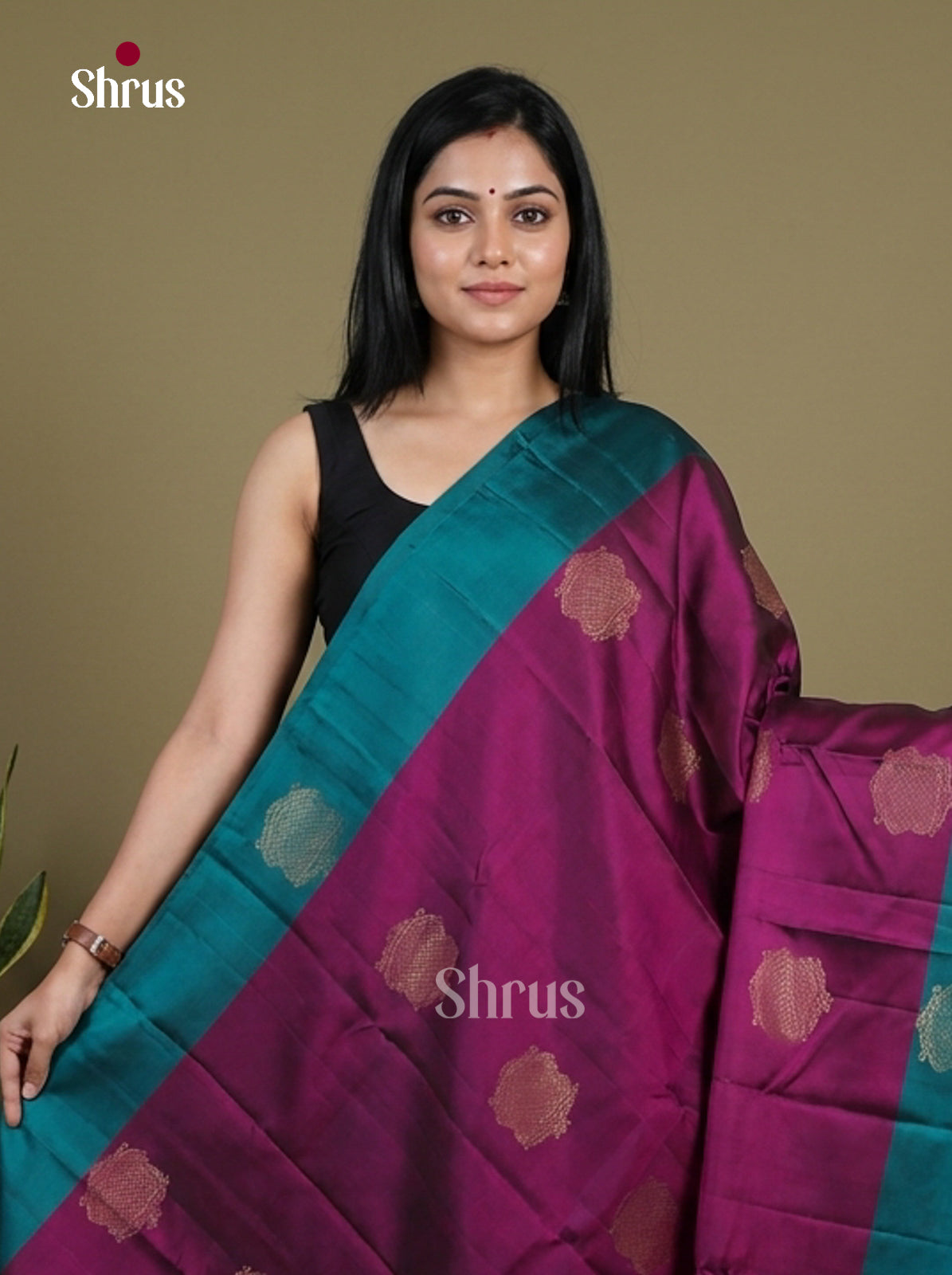 Softsilk-halfpure Saree - EI15110