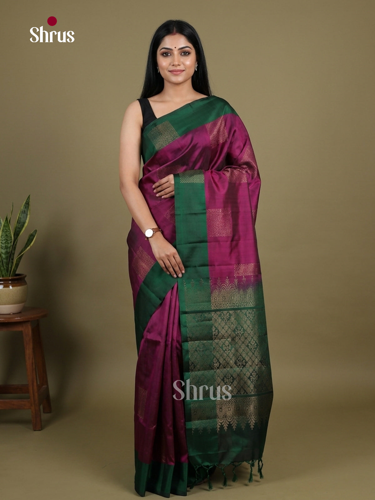 Softsilk-halfpure Saree - EI15114