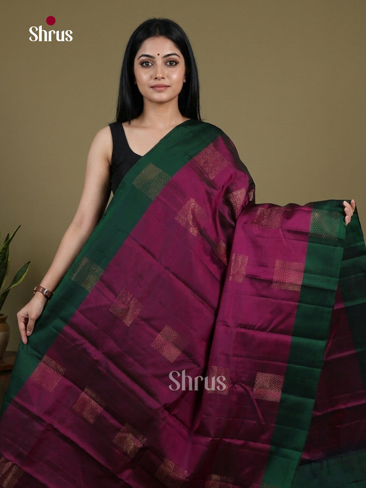 Softsilk-halfpure Saree - EI15114