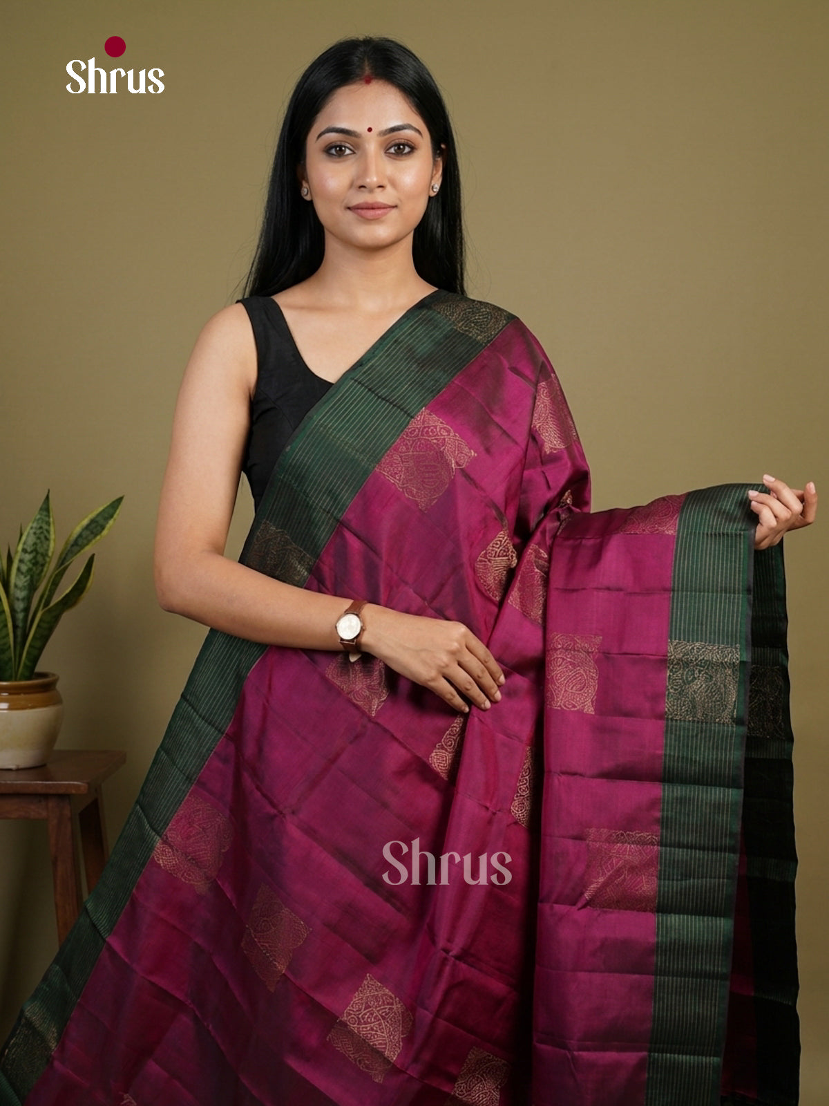 Softsilk-halfpure Saree - EI15119