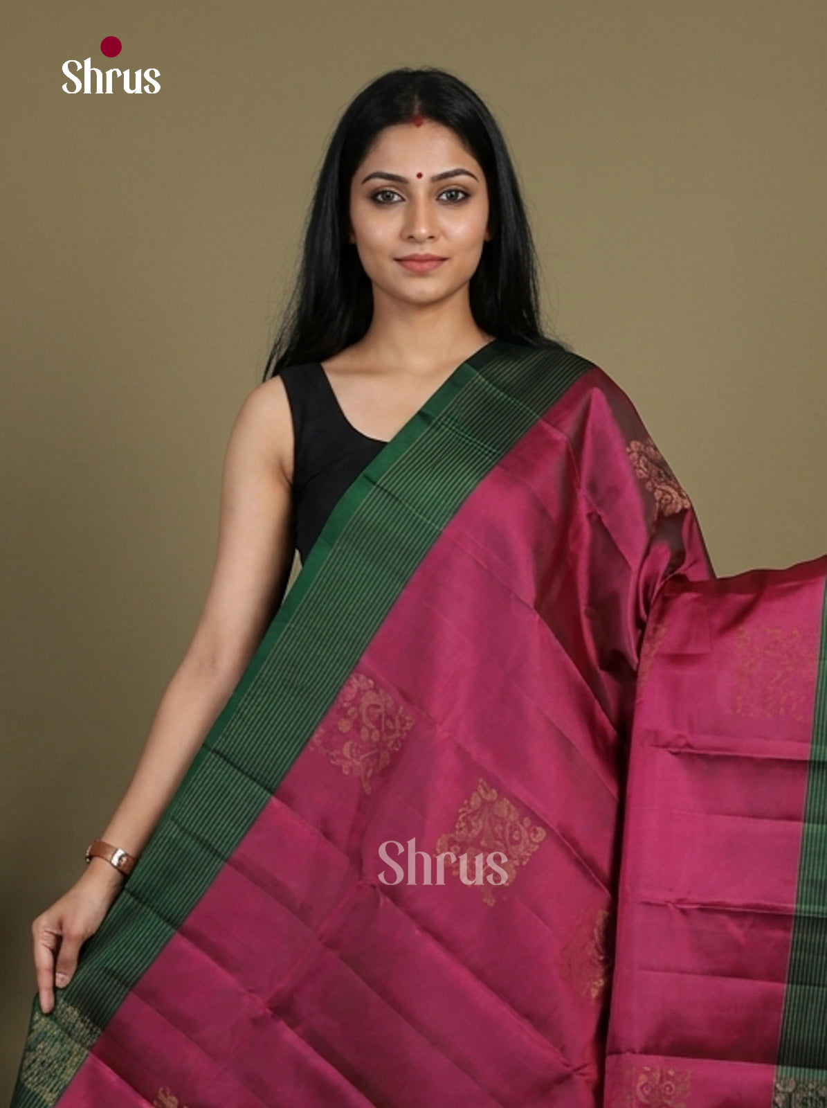 Softsilk-halfpure Saree - EI15120