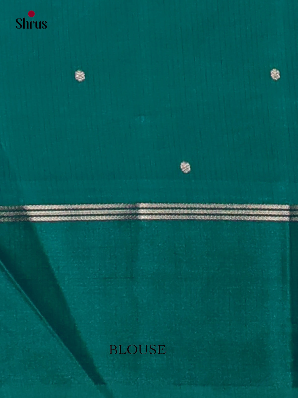 Pretty  Green  Apoorva Silk Saree  with zari buttas & brocade pallu