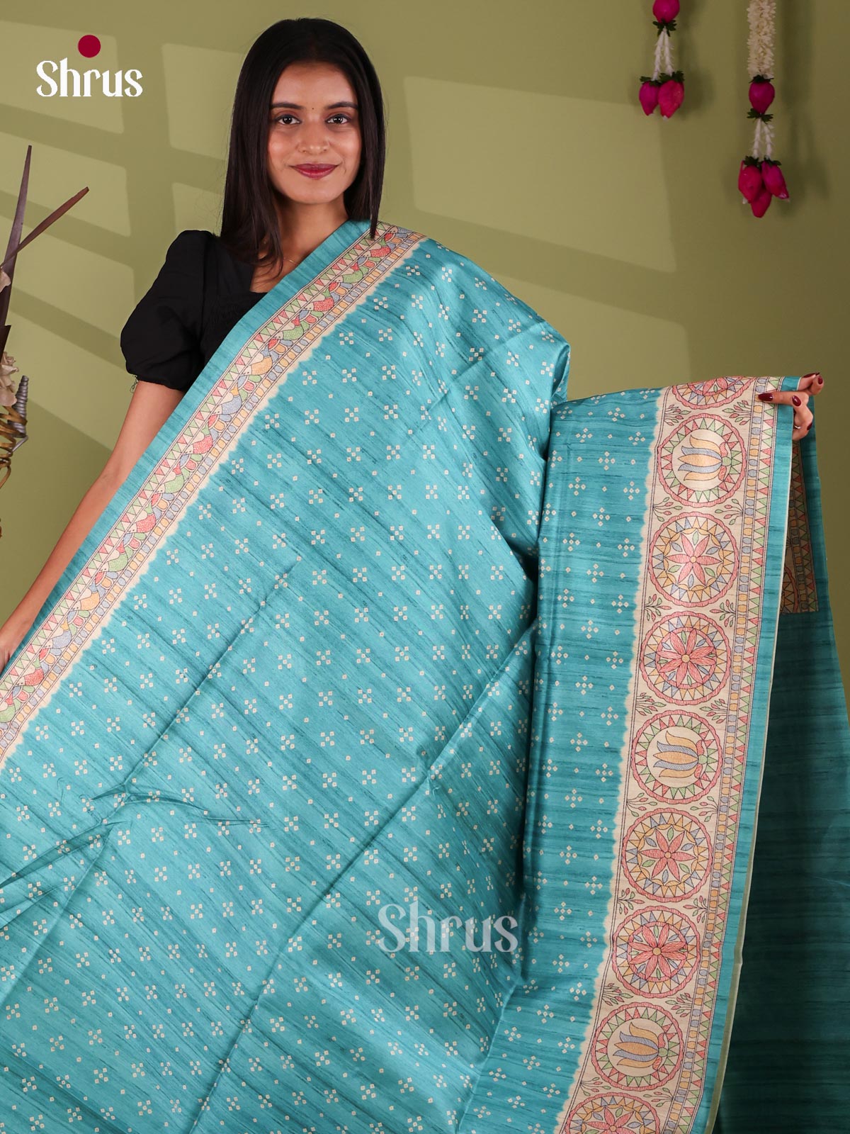 Printed Madhubani Saree - EI16715