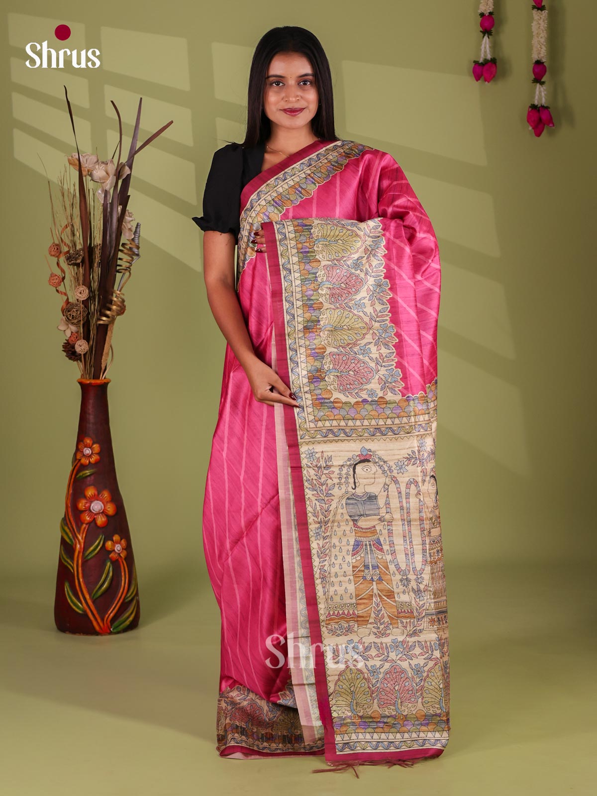 Printed Madhubani Saree - EI16749