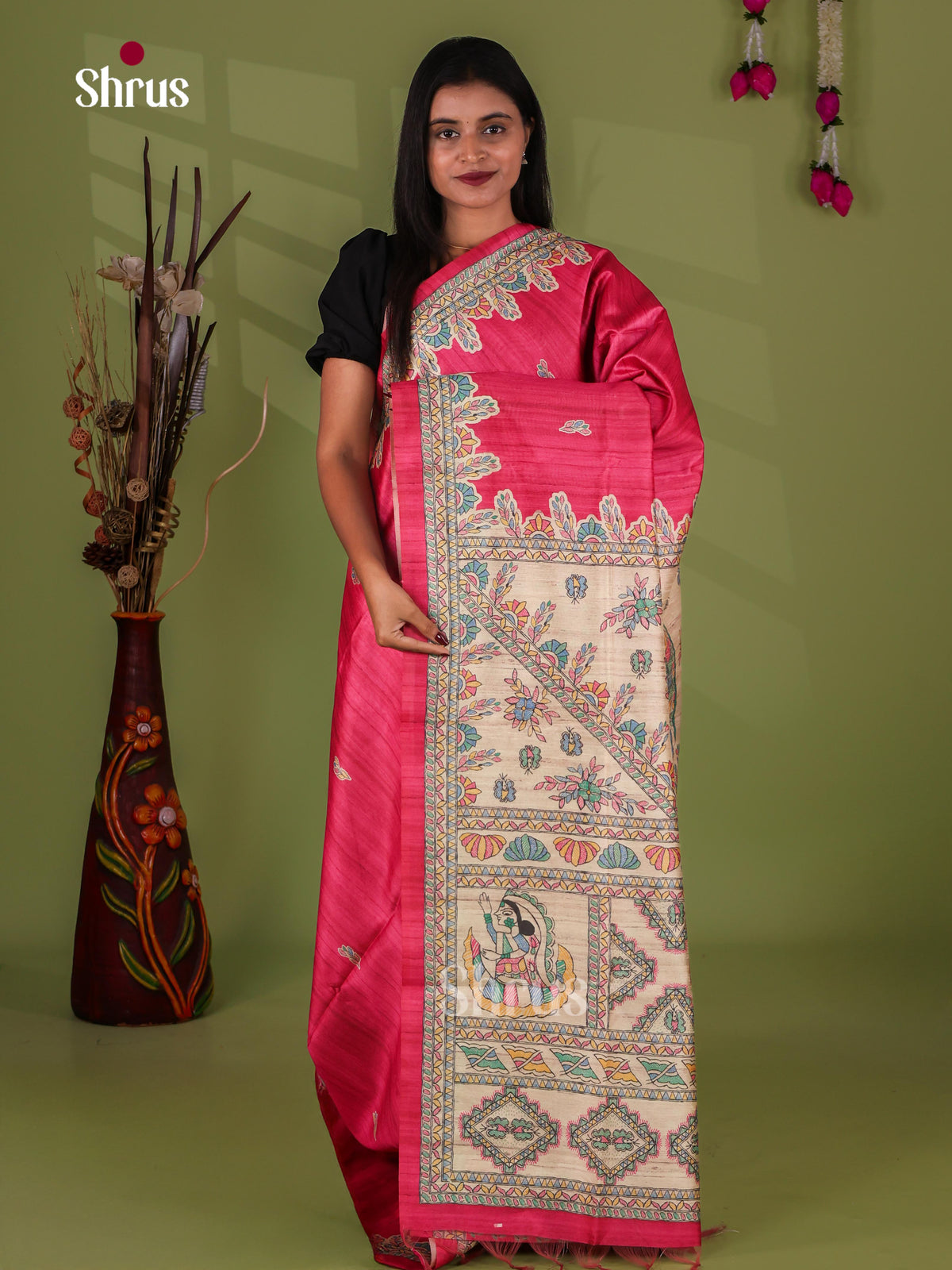 Printed Madhubani Saree - EI16751