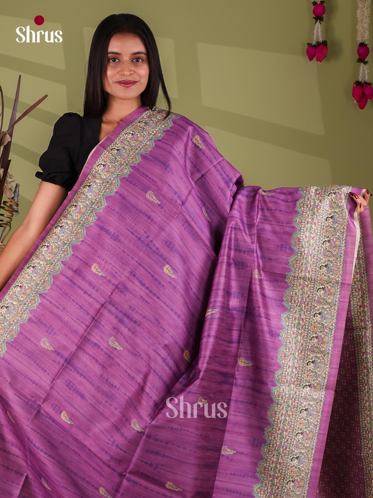 Printed Madhubani Saree - EI16752