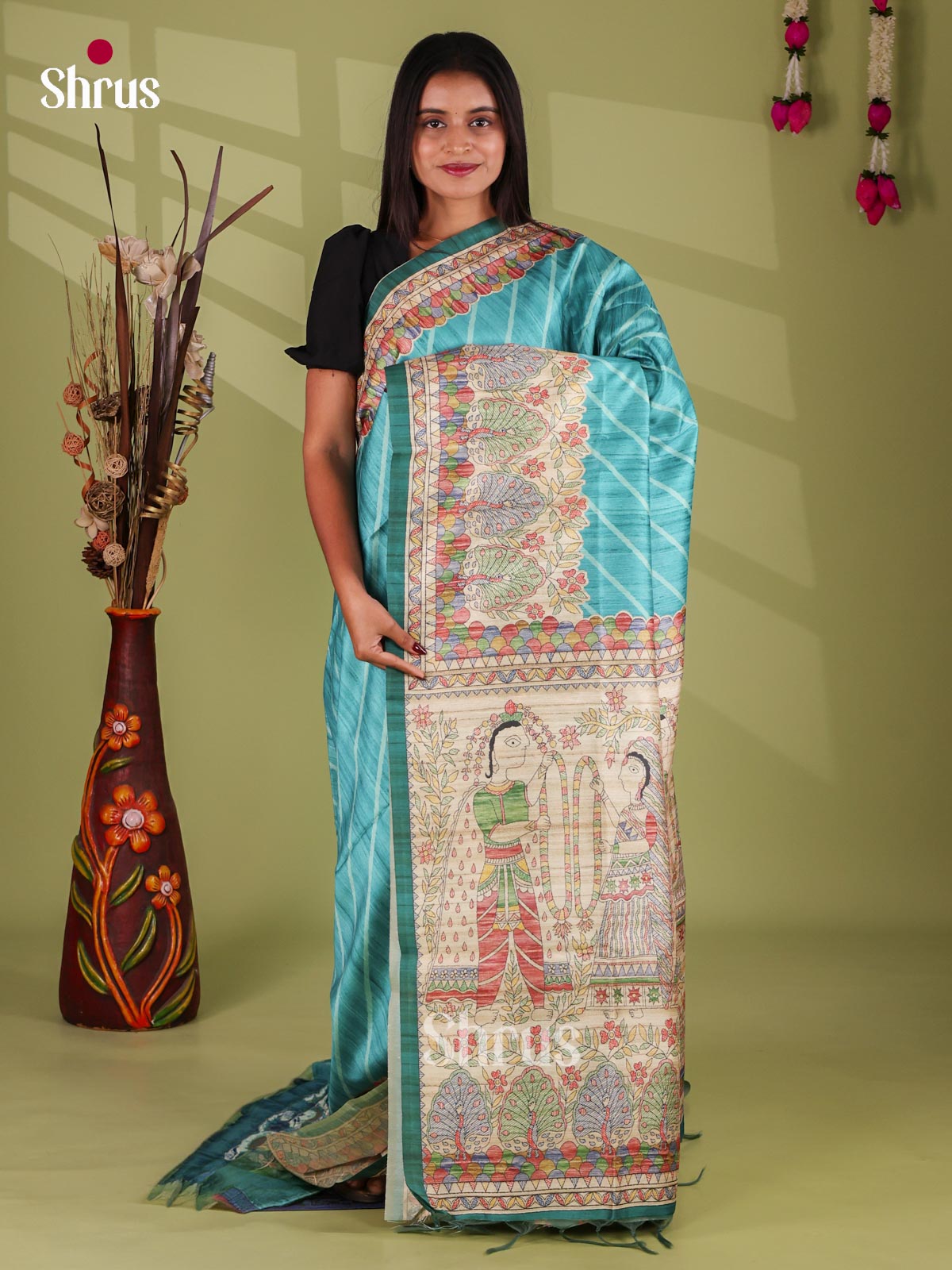Printed Madhubani Saree - EI16753