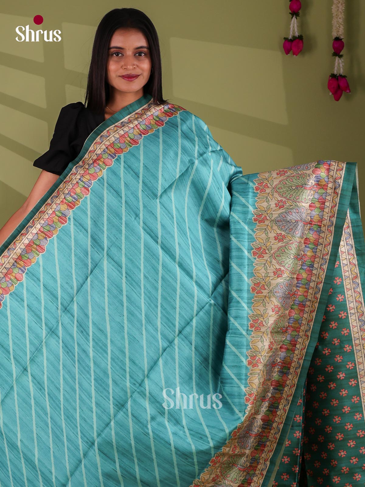 Printed Madhubani Saree - EI16753