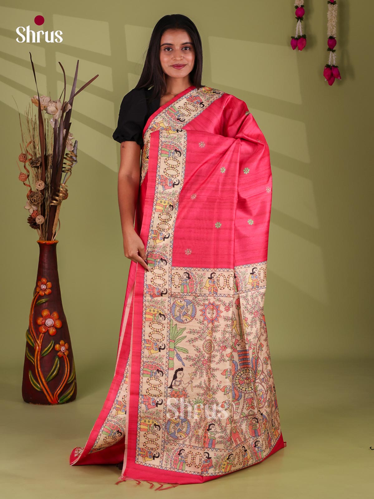 Printed Madhubani Saree - EI16764