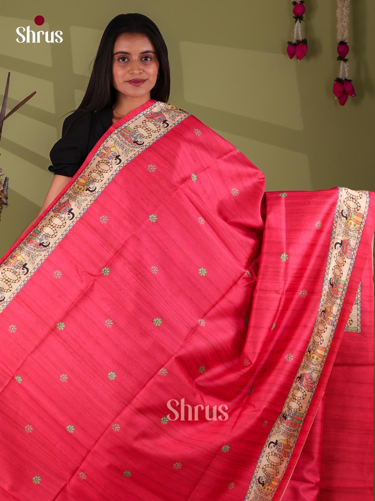 Printed Madhubani Saree - EI16764
