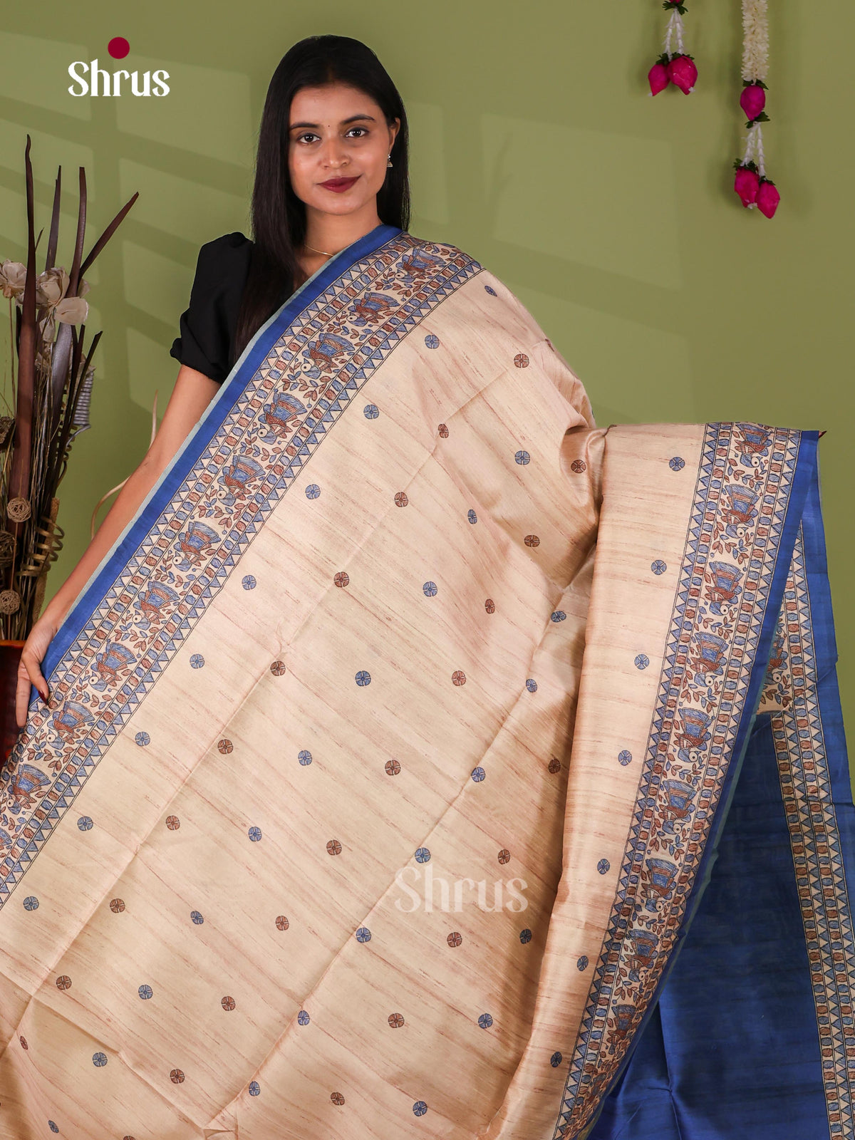 Printed Madhubani Saree - EI16773