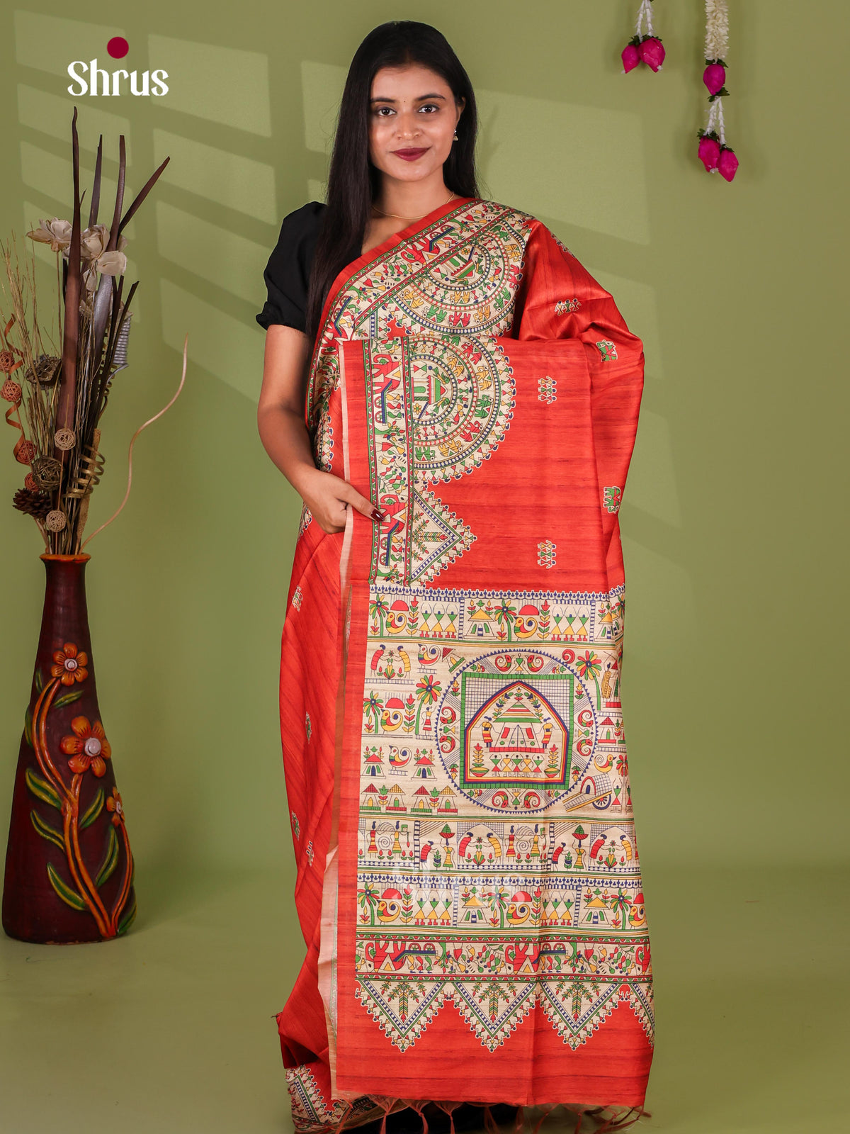 Printed Madhubani Saree - EI16783