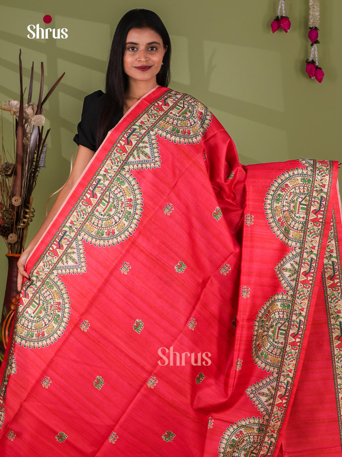 Printed Madhubani Saree - EI16787