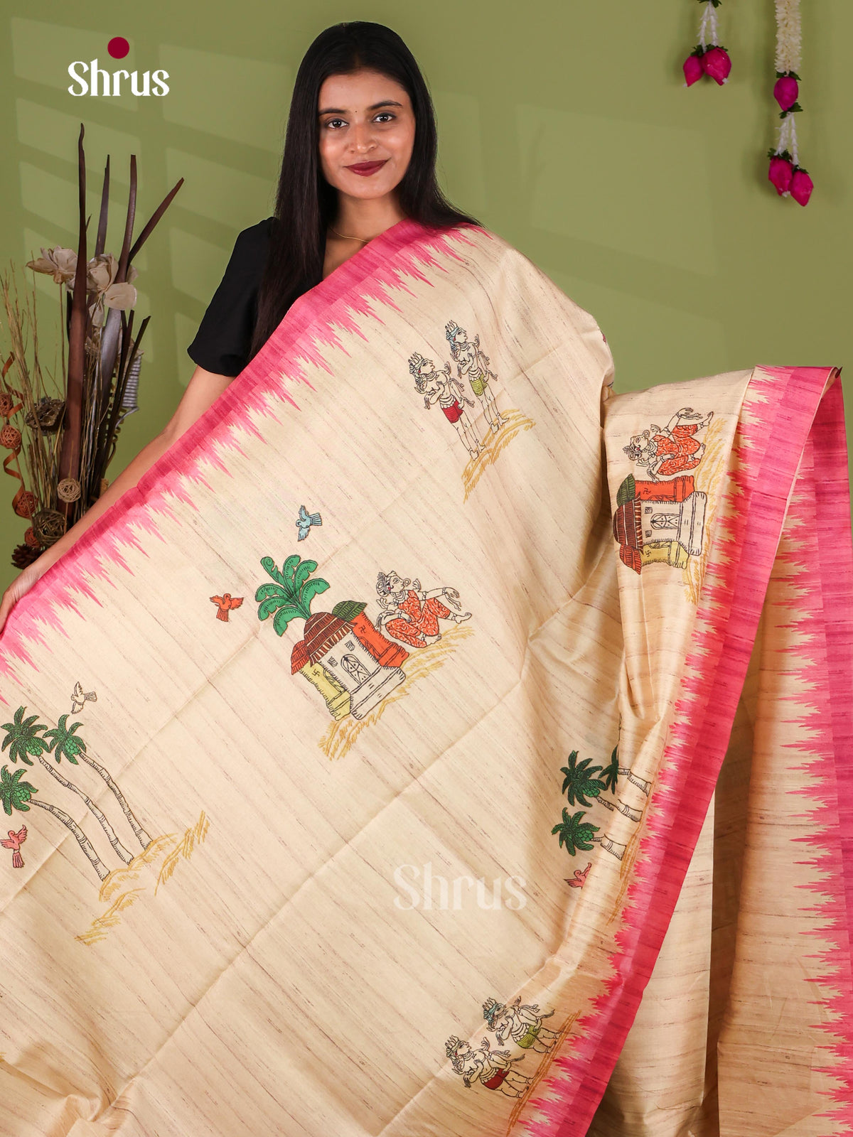 Printed Madhubani Saree - EI16790