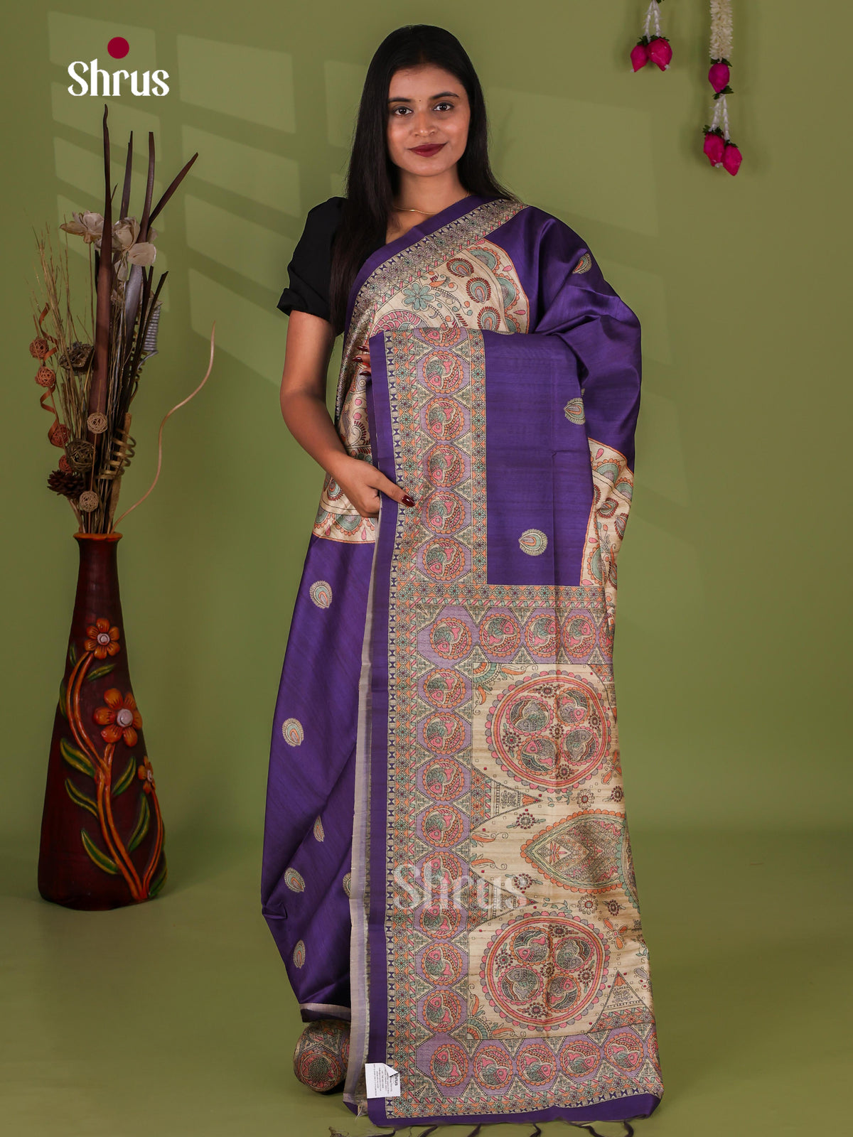 Printed Madhubani Saree - EI16795