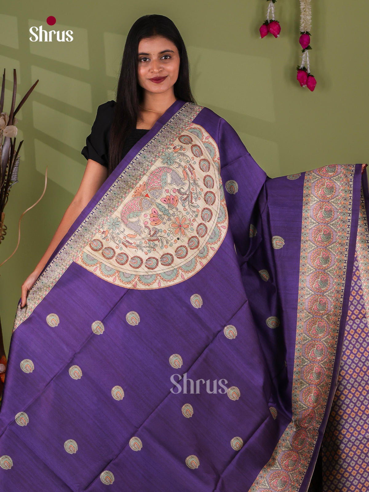 Printed Madhubani Saree - EI16795