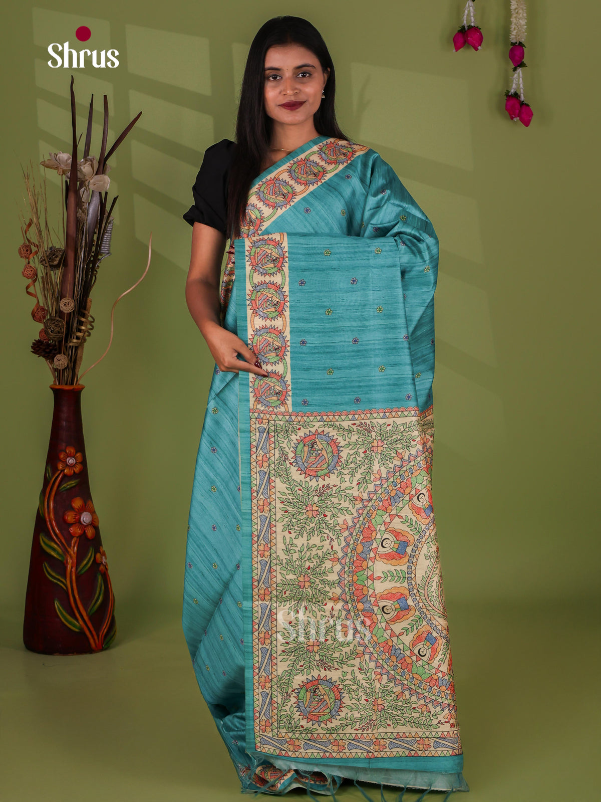 Printed Madhubani Saree - EI16806