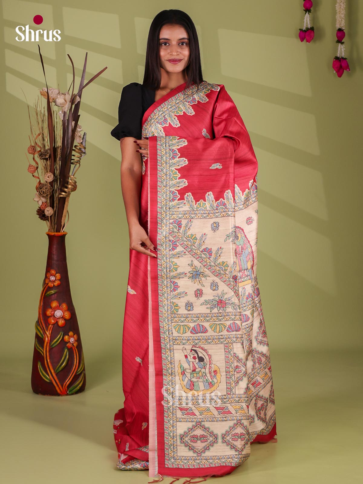 Printed Madhubani Saree - EI16809