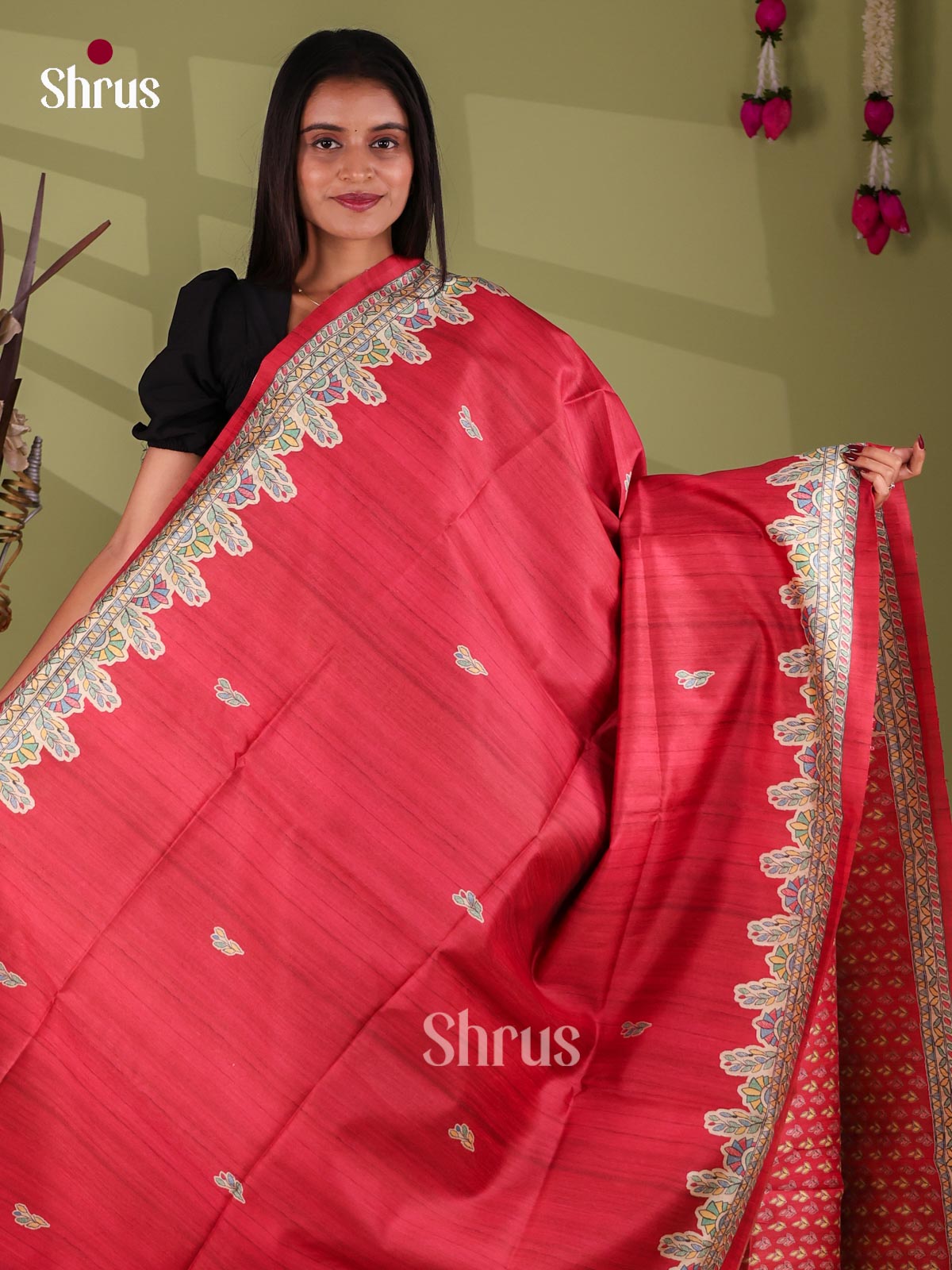Printed Madhubani Saree - EI16809