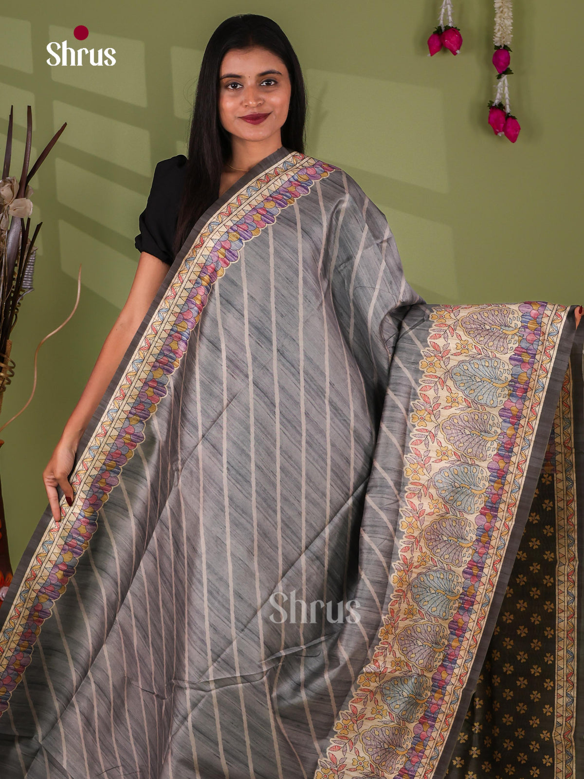 Printed Madhubani Saree - EI16812