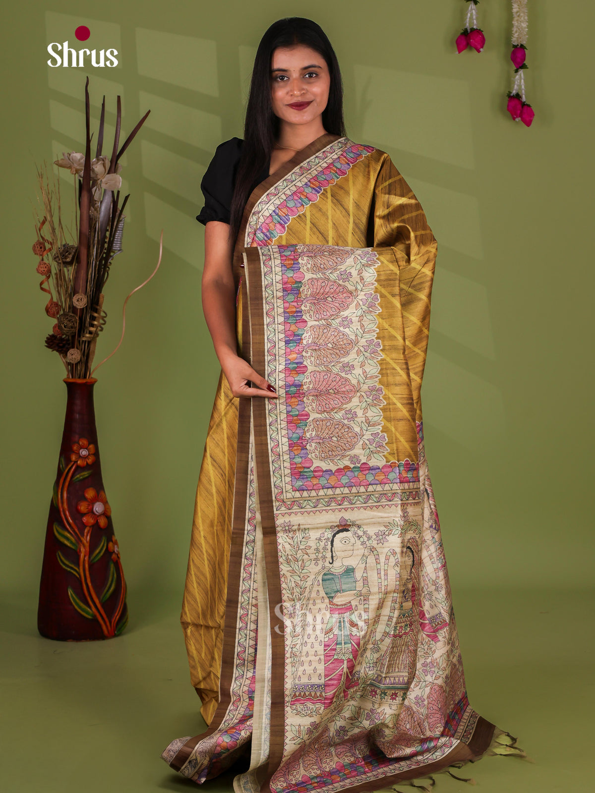 Printed Madhubani Saree - EI16814