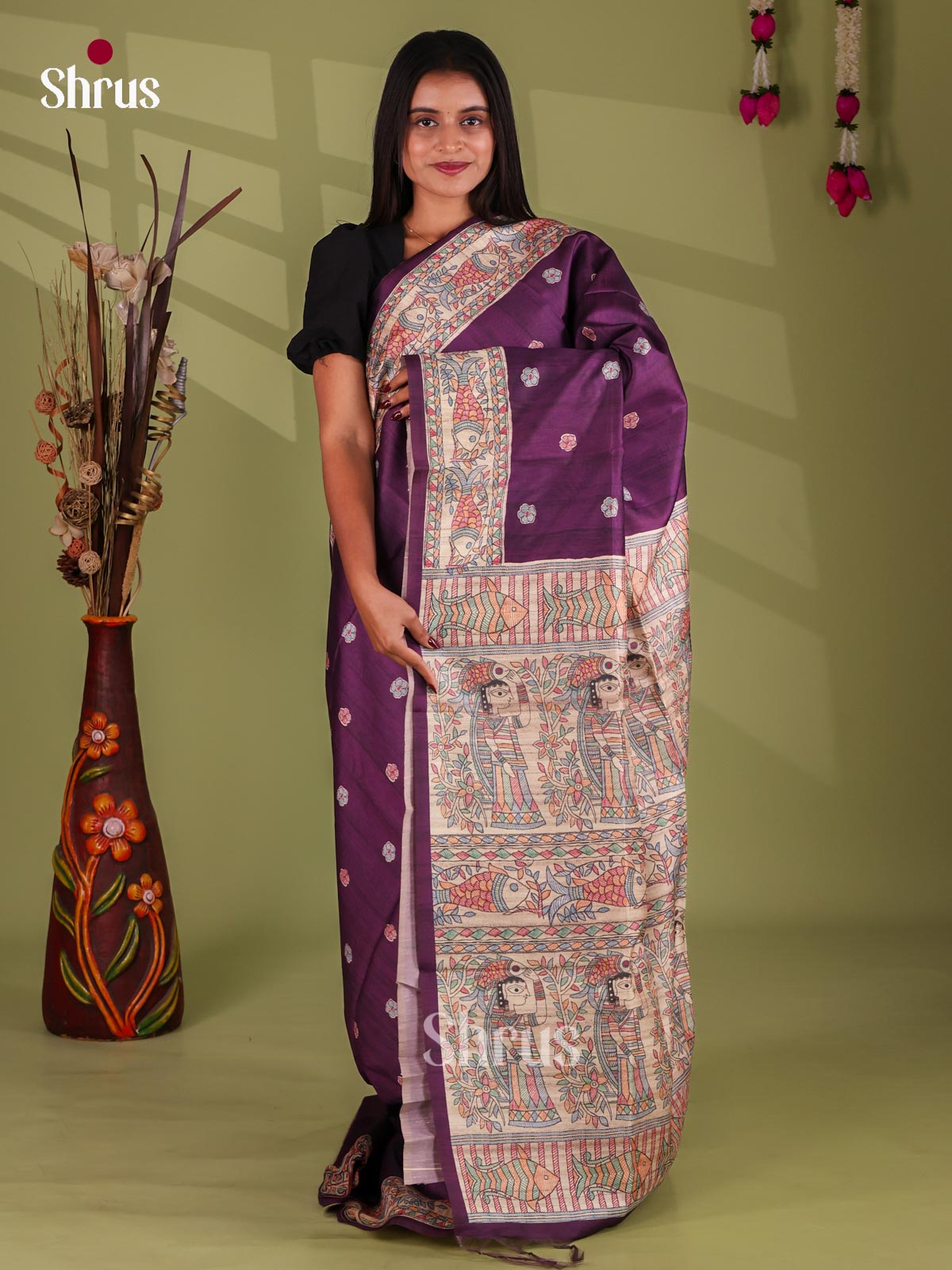 Printed Madhubani Saree - EI16820